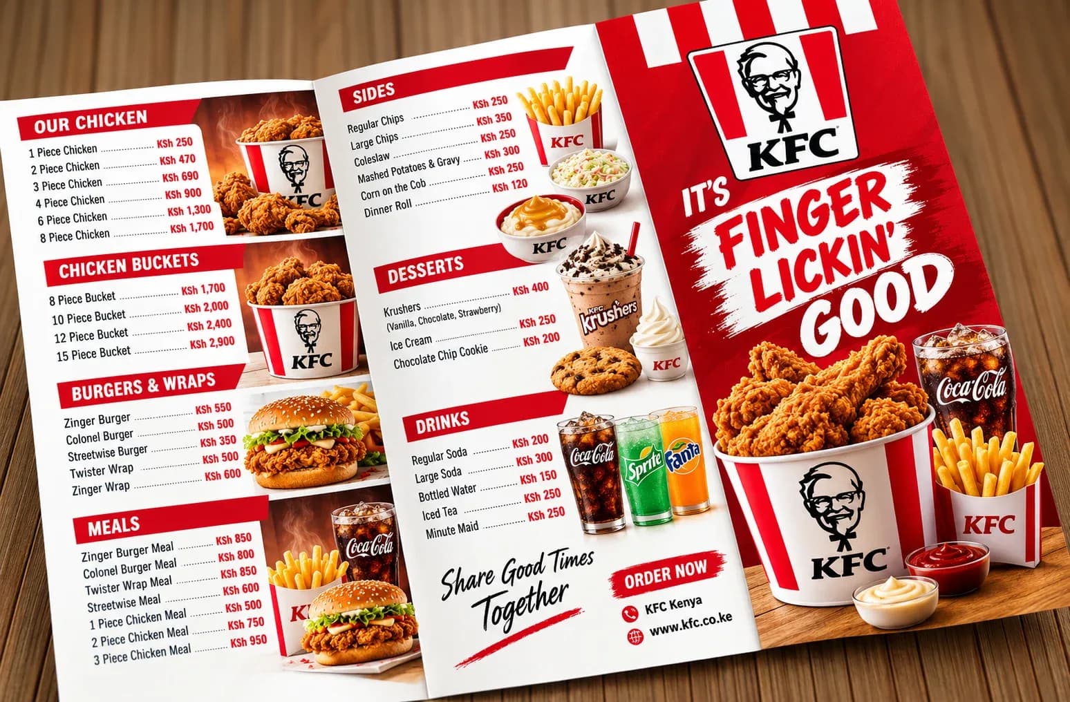 trifold menu
